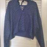 Victoria's Secret Women's Victoria Secret Blue and Black Tiger Striped Hoodie Photo 6