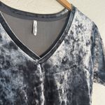 Z Supply Crushed Velvet Top Silver Grey Boutique Boho Indie Preppy Chic Small Photo 4