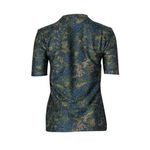 Ganni Lurex Metallic Camo Top Calamata size 34 camo military mesh Photo 2