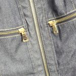 Per Se  Women's Denim Midi Zip Up Dress Size 12 Photo 2