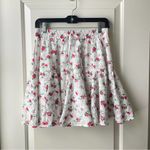Lulus Lulu’s White Floral Tiered Mini Skirt Cute Factor NWOT Medium Photo 26
