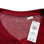 Gilly Hicks 47-8 Red Printed V-Neck Pajama Top Women Size Medium NWT Photo 3