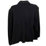 Covington Vintage Y2K Woman Stretch Blazer Soft Knit Shoulder Pads Black 16–18W Photo 1