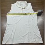 Nike  Women's Size L White Dri-Fit Victory Sleeveless Golf Polo Photo 3