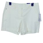 Apt. 9  Mid-Rise White Chino Shorts NWT Size 10 — Rolled Cuffs, 5" Inseam Photo 8