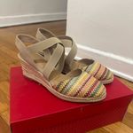 Kelly & Katie  Size 8 M Saige Spring Multicolored Strappy Slingback Wedge Sandal Photo 2