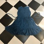 Banjanan Blue Diana Mini Dress Embroidered Floral Lace Ruffles Anthro Bohemian S Yellow Photo 7