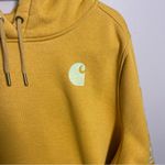 Carhartt relaxed fit logo hoodie pullover mustard color Photo 6