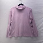 L.L.Bean Women Turtleneck Shirt Size 1X Lilac Pastel Twee Base Layer Comfy Cozy Photo 12