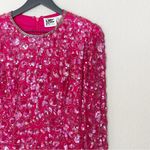 Vintage‎ Niteline Hot Pink Sequin Silk Party Dress Size 10 Holiday Party 80s Photo 1