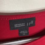 J Jill Wearever collection red stretch jersey knit tiered long sleeve dress XS Photo 6