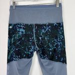 Lululemon  Athletica Running In The City 7/8 Leggings Floral Blue Denim Multi 8 Photo 7