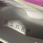 Hinge  Beige Suede Lace-up Open-toe‎ Block Heel Shoes Women Size 7.5 S-356 Photo 7