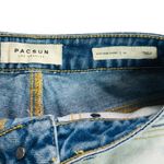 PacSun Women’s High Rise Vivi Blue Fringed Denim Shorts Photo 83