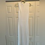 ZARA  White Knit Crochet Maxi Dress Cover-Up Size Small NWOT Photo 2