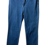 LOGO By Lori Goldstein Logo Lori Goldstein straight‎ blue jeans raw hem women’s size 10 Photo 0