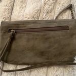 Vintage Olive Green Leather Pineapple Crossbody Shoulder Bag Indie Cottagecore Photo 3
