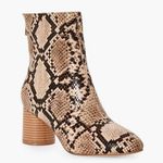 JustFab Snake Skin Booties Photo 0