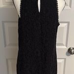 CAbi | Elegant Black Lace Halter Lined Top Photo 4