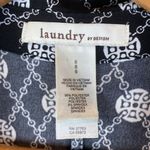 Laundry by Design Laundry black and white print button up shirt dress 8 Photo 5