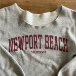 Newport Beach Crewneck Sweatshirt Gray Photo 1