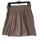 Banana Republic  A-Line Smocked Pleated Cotton Skirt Photo 2