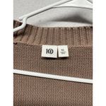 Tentree  Cardigan Sweater Brown Organic Cotton Women XL Minimalist Gorpcore Boho Photo 1