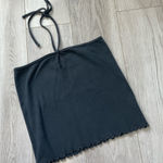 Brandy Melville  Halter Tank Top crop womens Black (one size) casual coquette Photo 0