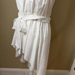 Sachin + Babi  High Low Patterned Tunic Top w belt Size large White Pattern Photo 5