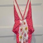 Love Shack Fancy Bright Peony Pink Multi Mix Print Shailee One Piece Swimsuit XS Photo 8