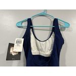 Jantzen  Navy Ribbed One Piece Swimsuit Vintage Deadstock NEW Sz 12 Photo 9