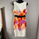 NY&C Floral Rose Draped Cocktail Dress Size 10 Pink Size M Photo 1