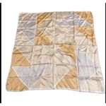 Vintage 1960's Vera Yellow Amber Polyester Square Scarf Geometric Diamond Yellow Photo 2