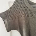 Sweater Project ⭐️  Khaki Olive Green Short Sleeve Sweater Tunic Size Small EUC Photo 1