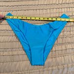 l*space L* Rocky Classic Bikini Bottoms Satin Shine Cyan Blue Large L SHRCC24 Swim Photo 6