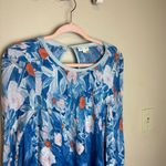 Anthropologie  Meadow Rue Linen‎ Fields Floral Swing Top Size XS Photo 4