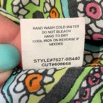 cha cha vente  Blouse Top Multi Color Paisley Tie Front Waist Top Size Medium Photo 6