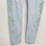 Free People Movement Light Blue Laser Cut Out Full Length Leggings Womens XS Photo 3