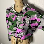 Koral  Womens Paisley Camo Clover Energy Active Crop Hoodie Bandana Troop sz S Photo 41