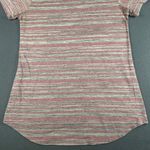LuLaRoe  Shirt Womens Small Pink Striped Classic Tee Short Sleeve Round Neck Photo 9