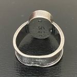 Sterling Silver Vintage Native American Signed SA 925 Blue Teal Stone Ring Sz 8 Photo 4