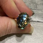 Buddha Face Carved Labradorite Sterling Silver Ring Size 9 Multiple Photo 4