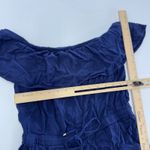 Ella Moss  Romper Womens Small Blue Stella‎ Off Shoulder Pockets Coastal Photo 8