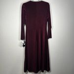 Madison Tara Long Sleeve V Neck A Line Midi Dress Size 8 Photo 8