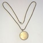 Vintage Jaguar Aged Bronze Tone Pendant Necklace Brown Photo 6