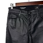 AG Adriano Goldschmied Adriano Goldschmied AG 28 R Black Vegan‎ Faux Leather Farrah Skinny Ankle Pants Photo 4