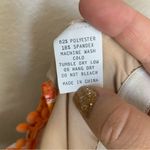 Kortni Jeane Flounce Top Ruffle Orange Palm Print Swim Top Size Small Photo 5