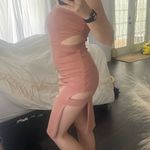 Tiger Mist  Pink Blush Cutout Strapless Dress Photo 1