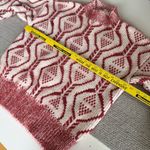 POL White Burgundy Mockneck Sweater Size Large Photo 6