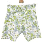Ebb & Flow Ebb &‎ Flow Womens Ruffled Athleisure Active Floral Biker Shorts Size XL Green Photo 0